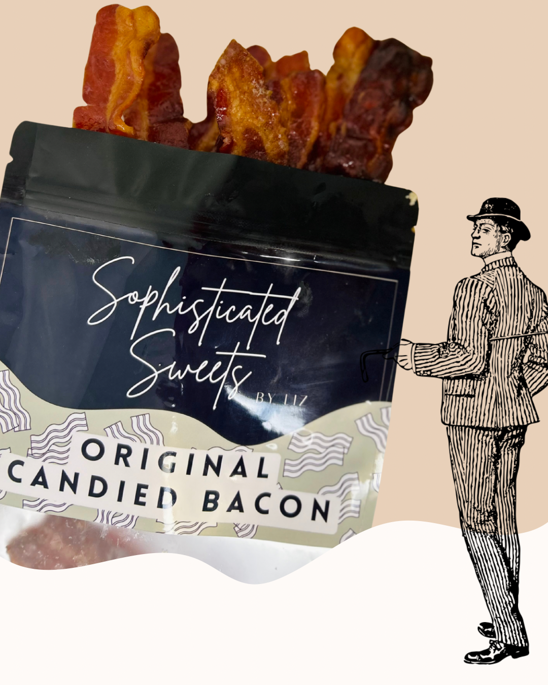 Original Cool Kat Candied Bacon (3oz) 5 pieces