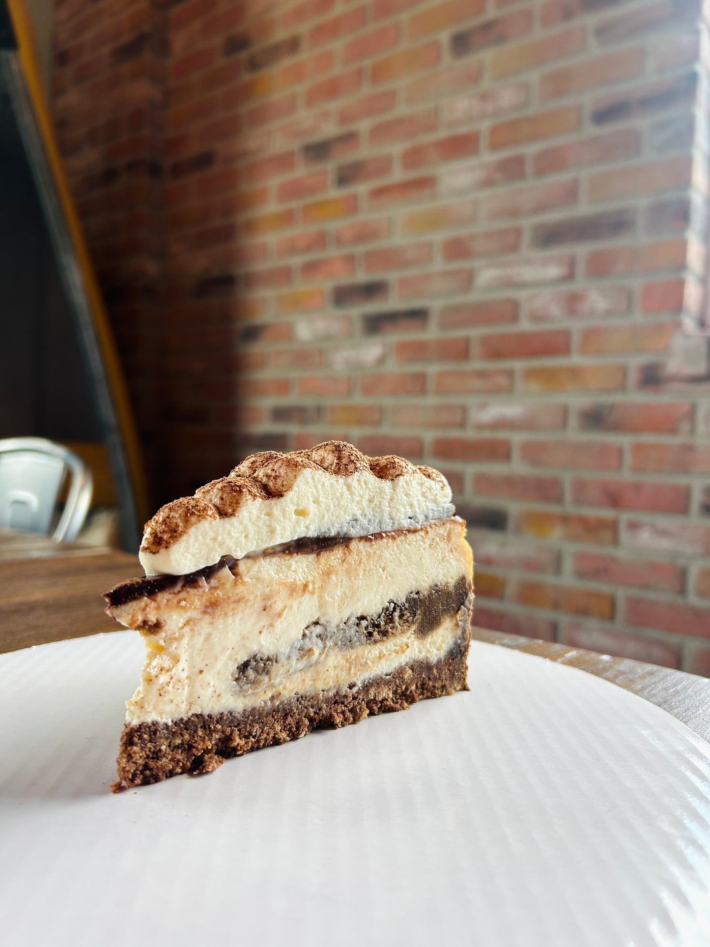 Tiramisu Cheesecake Slice