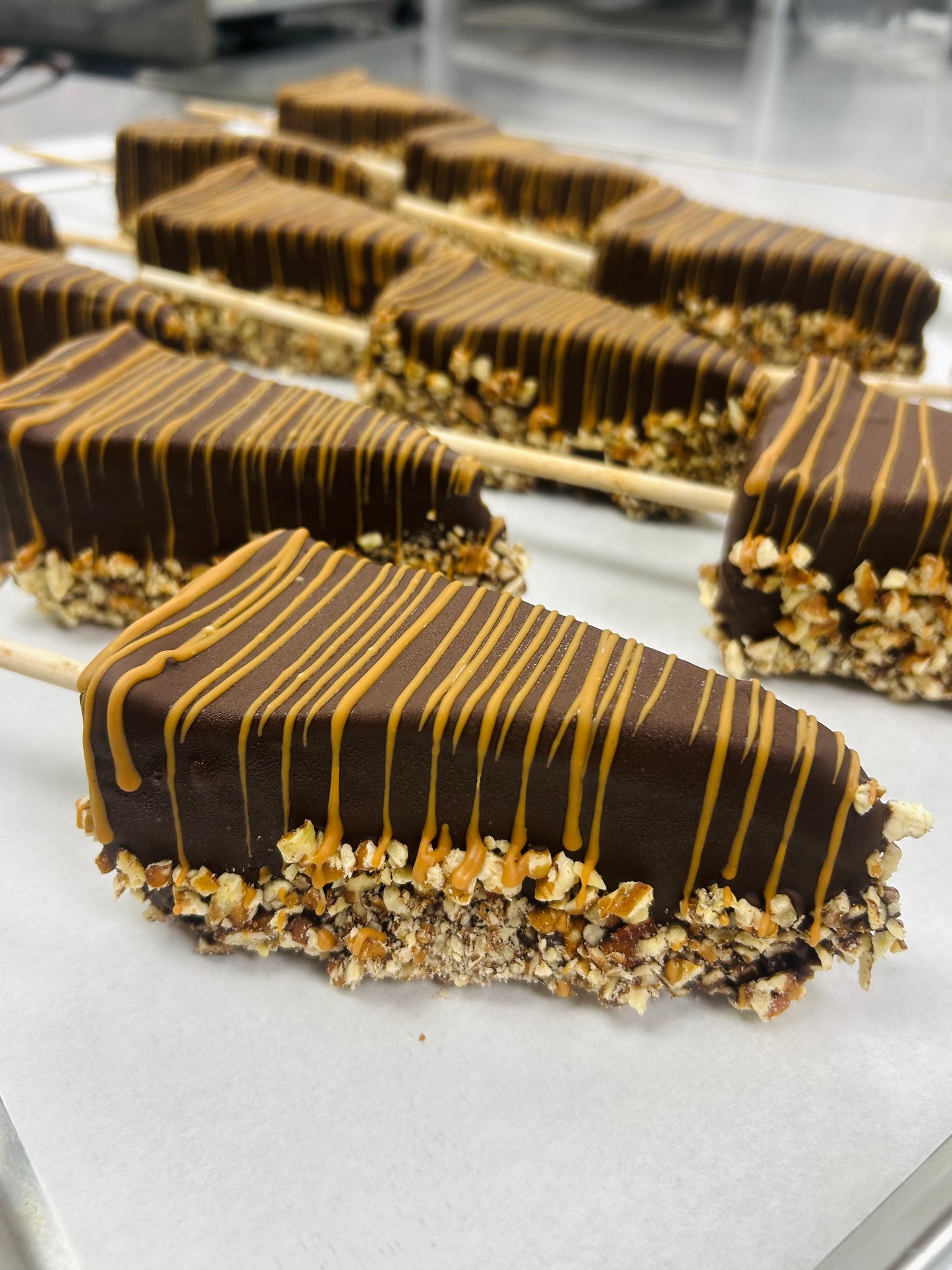 Lisa Turtle Chocolate Dipped Turtle Cheesecake