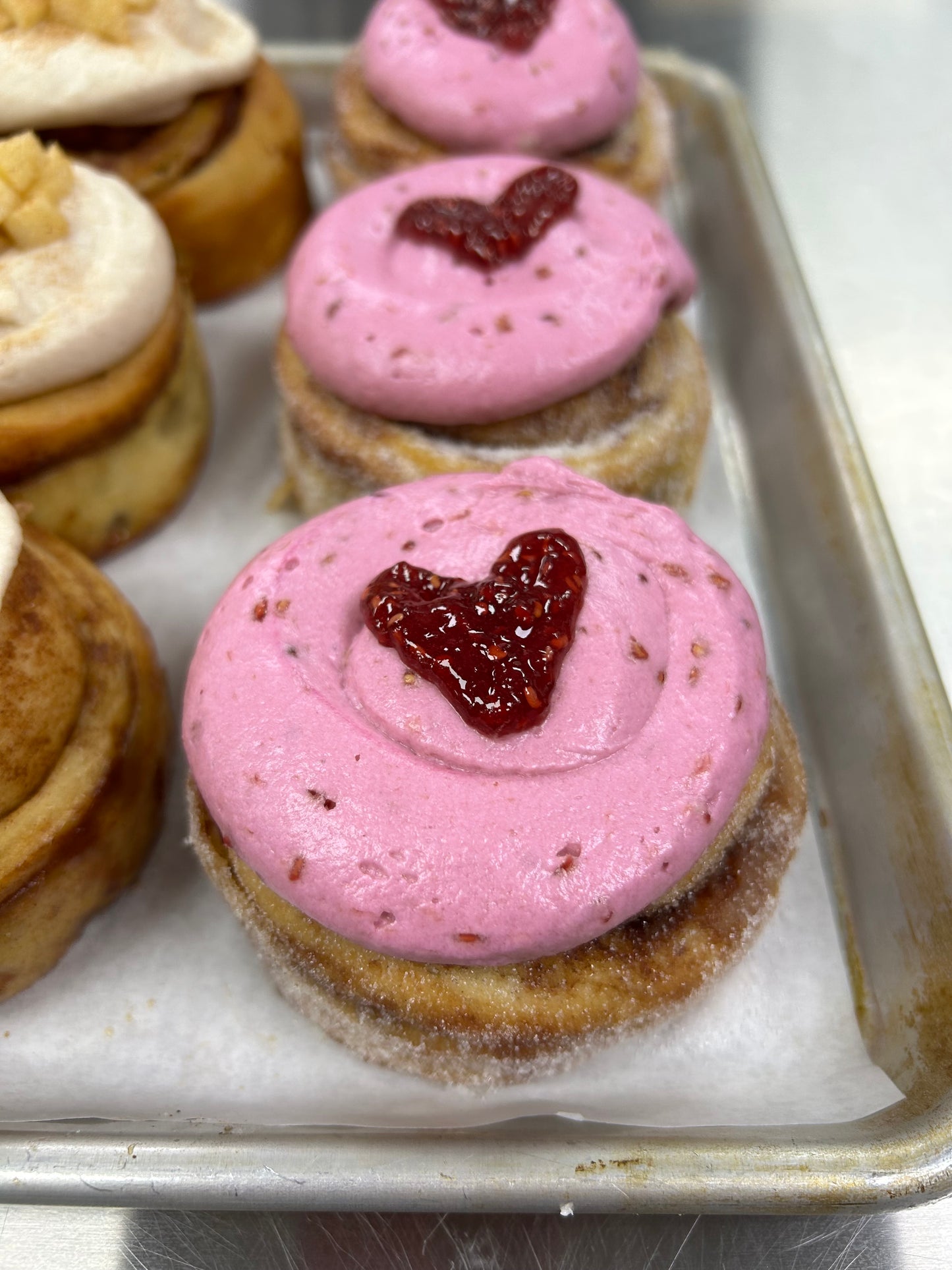 Thursday• Raspberry Sugar Donut Cinnamon Roll- Freshly baked gourmet cinnamon roll