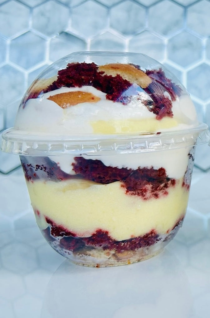 Red Velvet Banana Pudding Dessert Cup