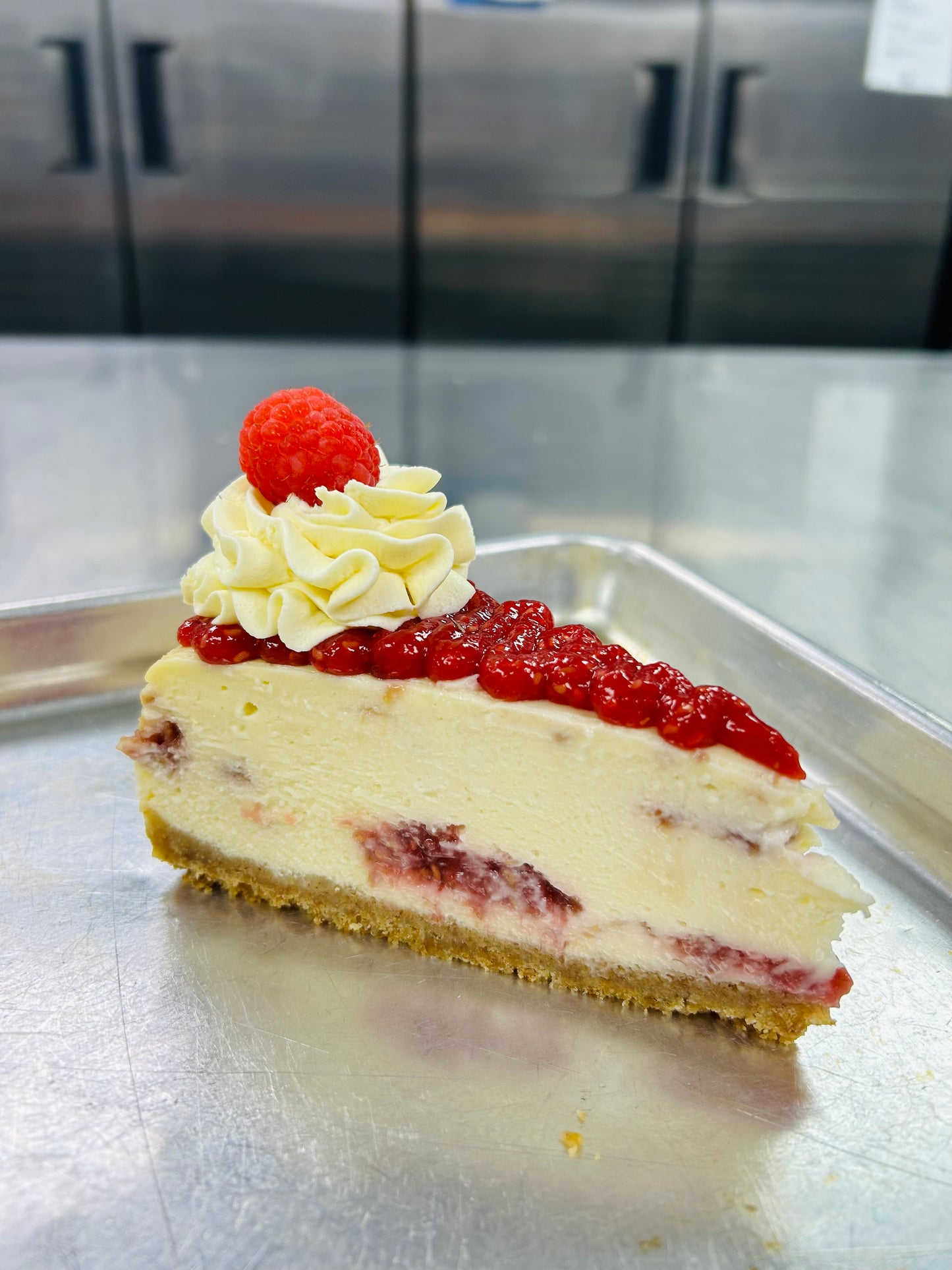 Raspberry Cheesecake Slice