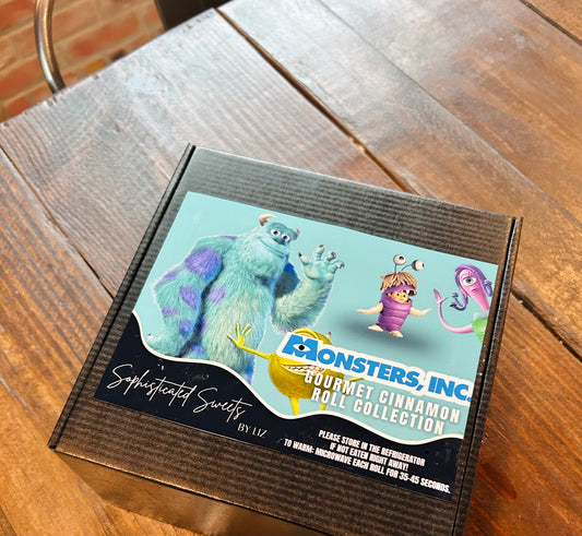 Monsters Inc 4 Pack Themed Cinnamon Rolls