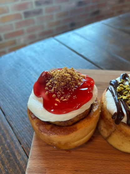 Marios Cherry Cheesecake Cinnamon Roll