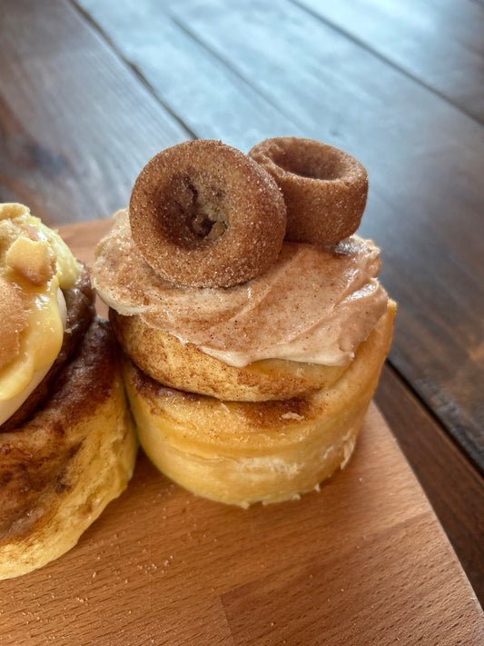 Ashleys Apple Cider Donut Cinnamon Roll