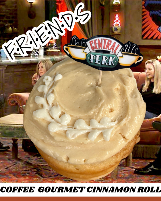 Central Perk Coffee Themed Cinnamon Roll