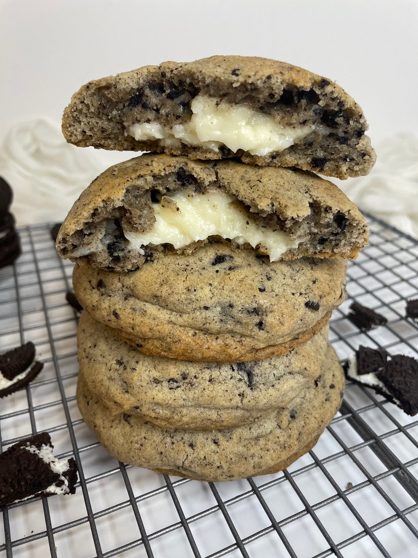 Saturday 1 Oreos and Cream Stuffed Cookie