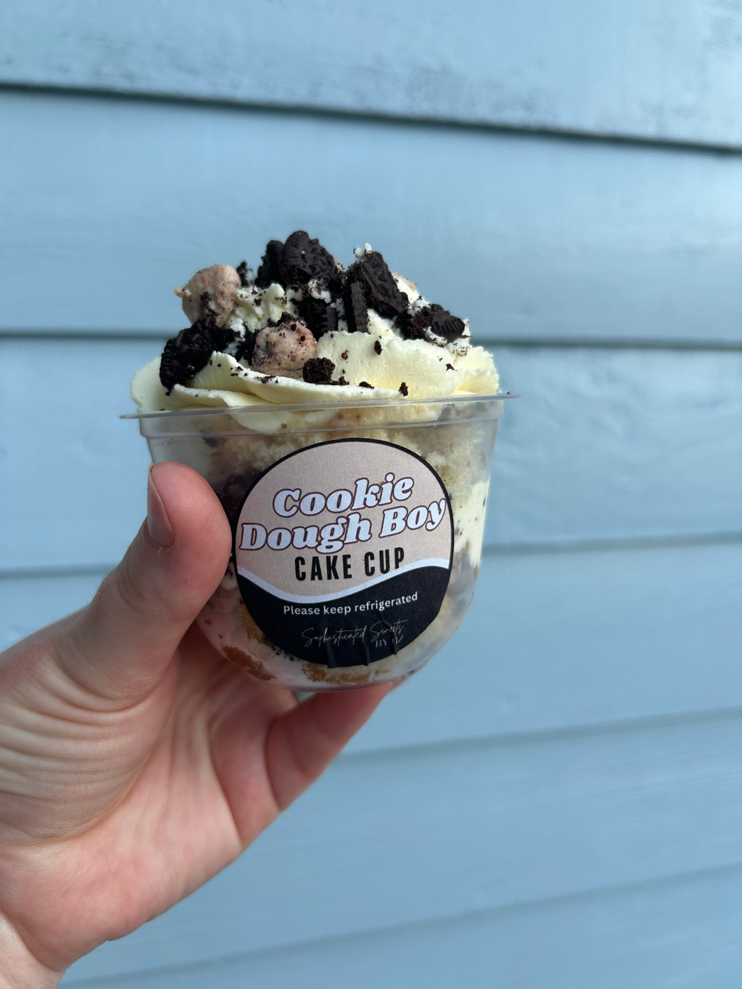 1 10 oz Cookie Dough Boy Cake Cup