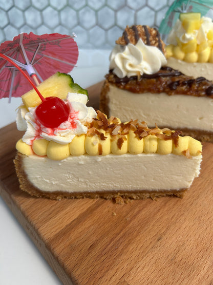 Piña colada Cheesecake Slice