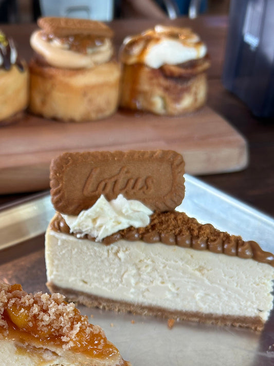 Yoshi’s Biscoff Cheesecake Slice