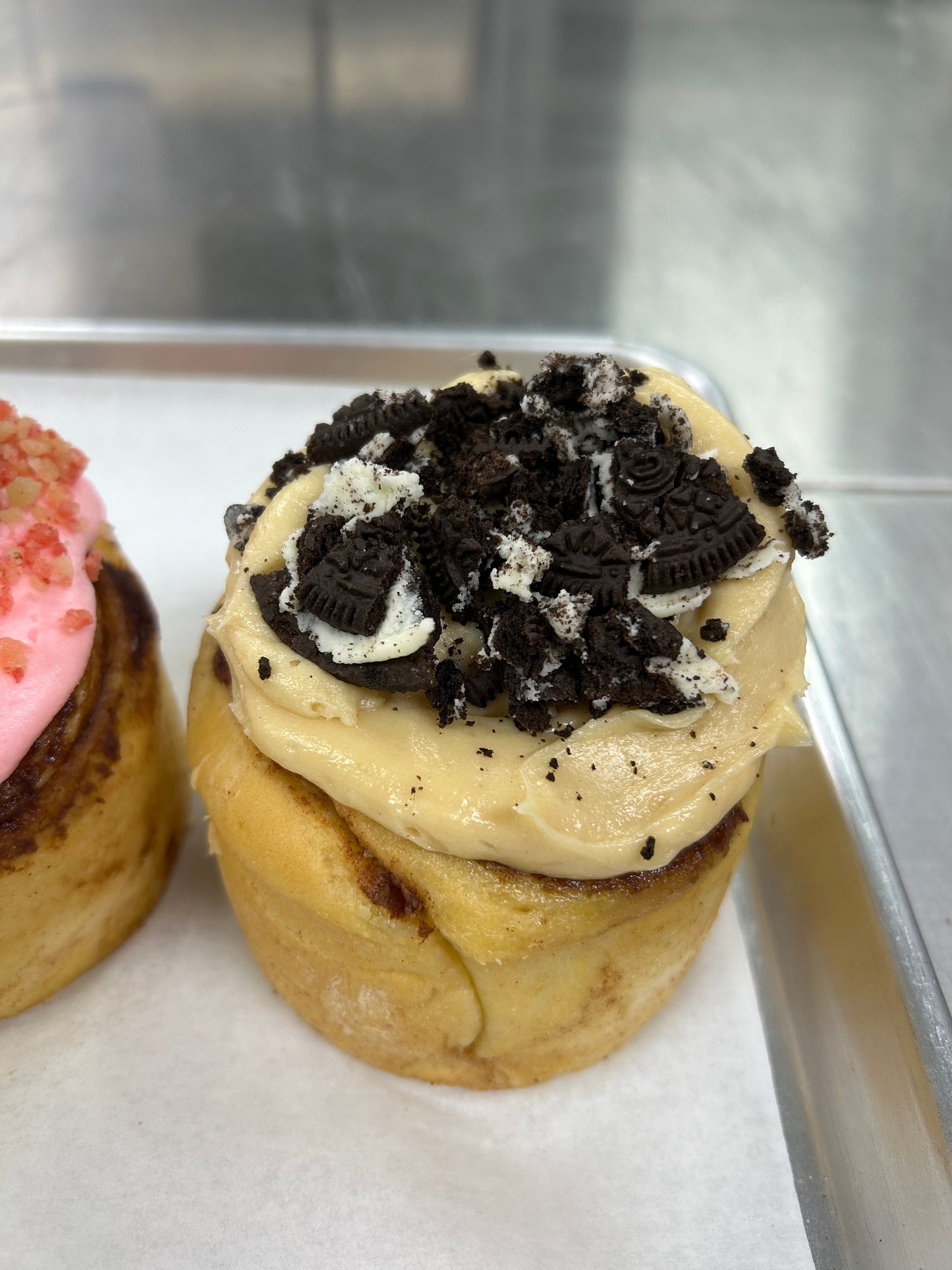 AC Slaters Peanut Butter Oreo Cinnamon Roll