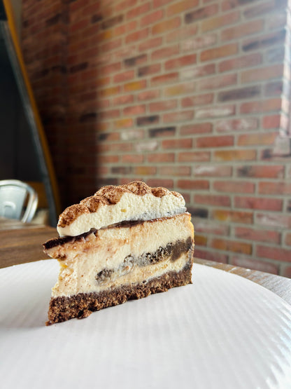 Tiramisu Cheesecake Slice