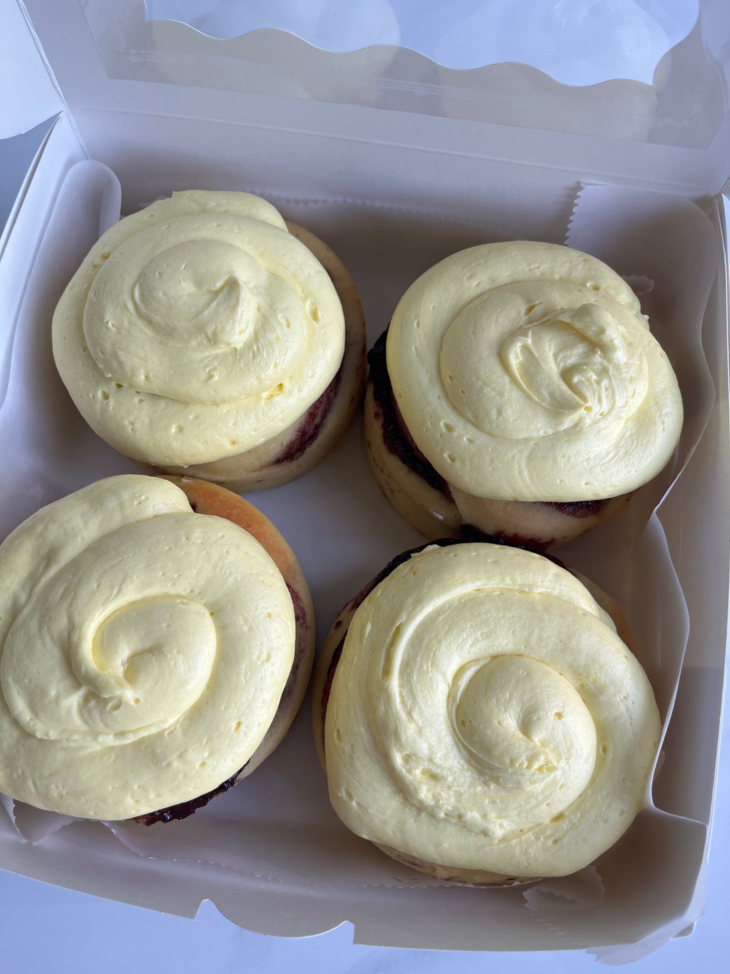 1 Jumbo Lemon Blueberry Cinnamon Roll