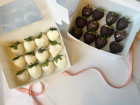 Valentine’s Pre-order ❤️ One Dozen White Chocolate Covered Strawberries