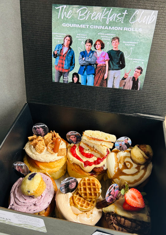 Breakfast Club Limited Edition Gourmet Cinnamon Roll Box (6 Jumbo Rolls)