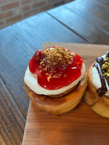 Marios Cherry Cheesecake Cinnamon Roll