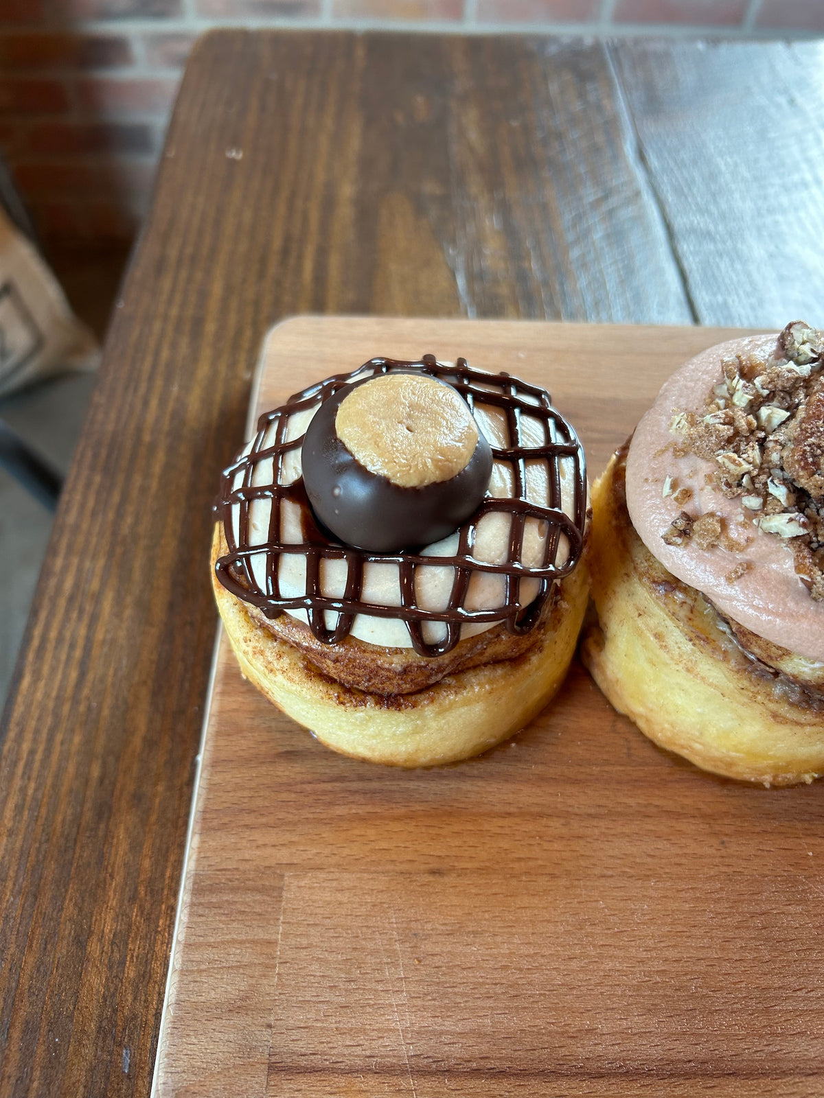 Doc Browns Peanut Butter Buckeye Cinnamon Roll