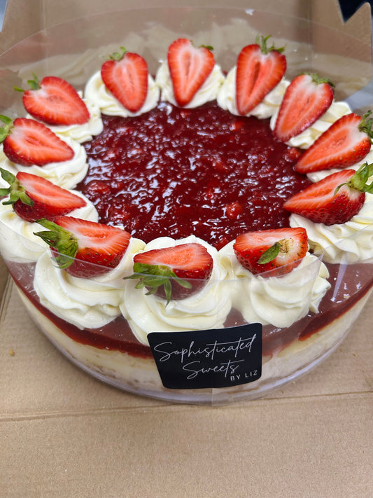 Pre Slice Whole Strawberry Cheesecake (12 Slices) Thanksgiving Pre Order pick up November 24th & 25th