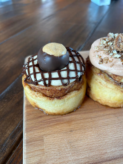 Doc Browns Peanut Butter Buckeye Cinnamon Roll