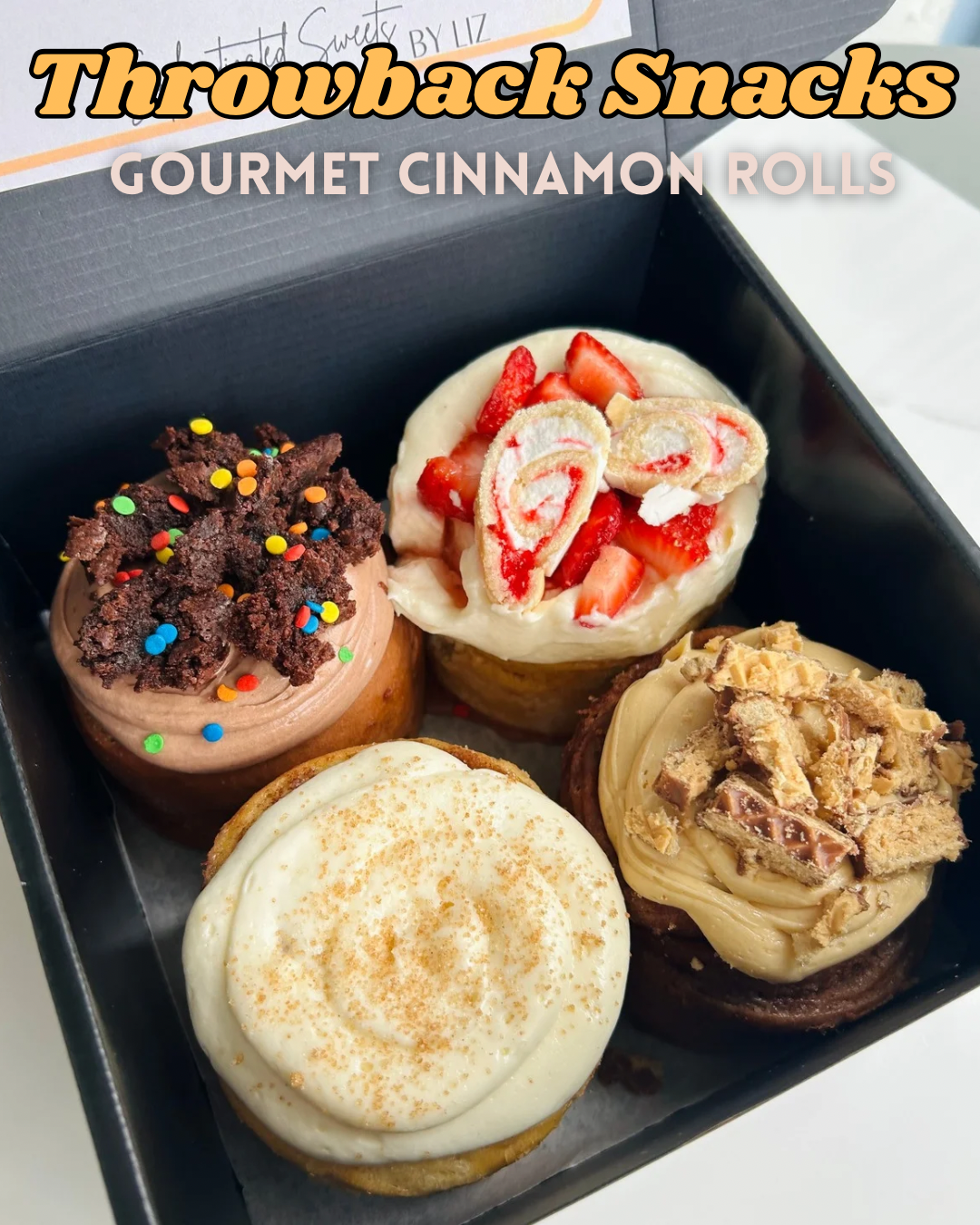 Throwback 4 pack of cinnamon rolls