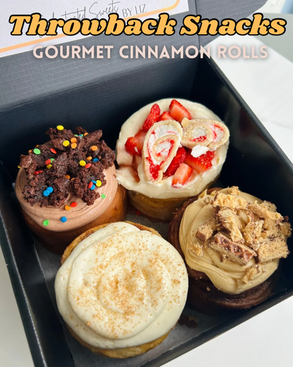 Throwback 4 pack of cinnamon rolls
