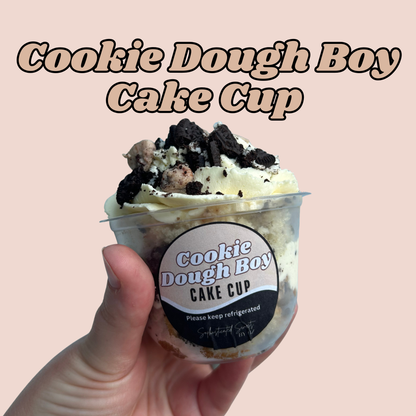 1 10 oz Cookie Dough Boy Cake Cup