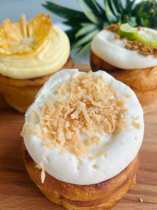 1 Jumbo Coconut Dream Cinnamon Roll