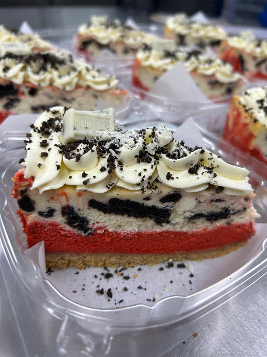 Blazing Fury Red Velvet Oreo Cheesecake