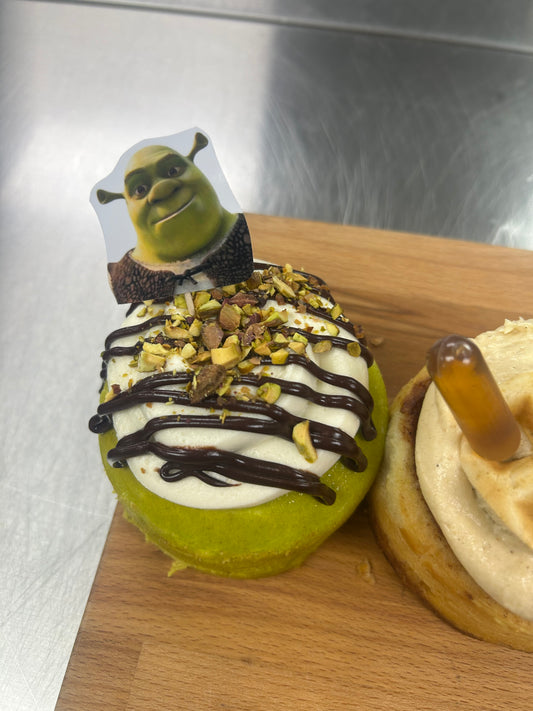 Shrek’s Chocolate Pistachio Cinnamon Roll