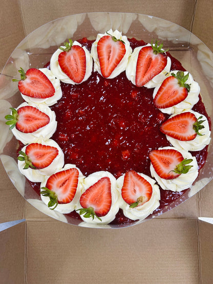 Pre Slice Whole Strawberry Cheesecake (12 Slices) Thanksgiving Pre Order pick up November 24th & 25th