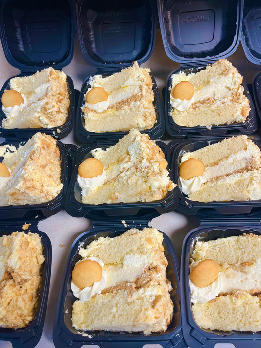 1 Banana Pudding Cheesecake Cake Slice