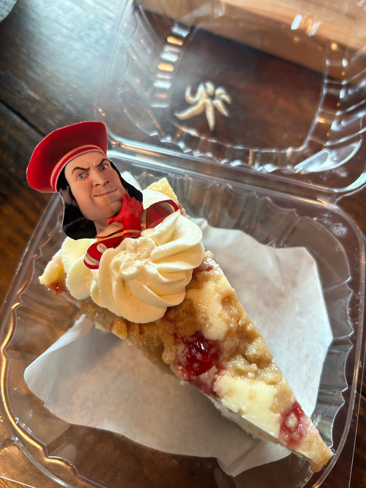 Cherry Cobbler Cheesecake Slice