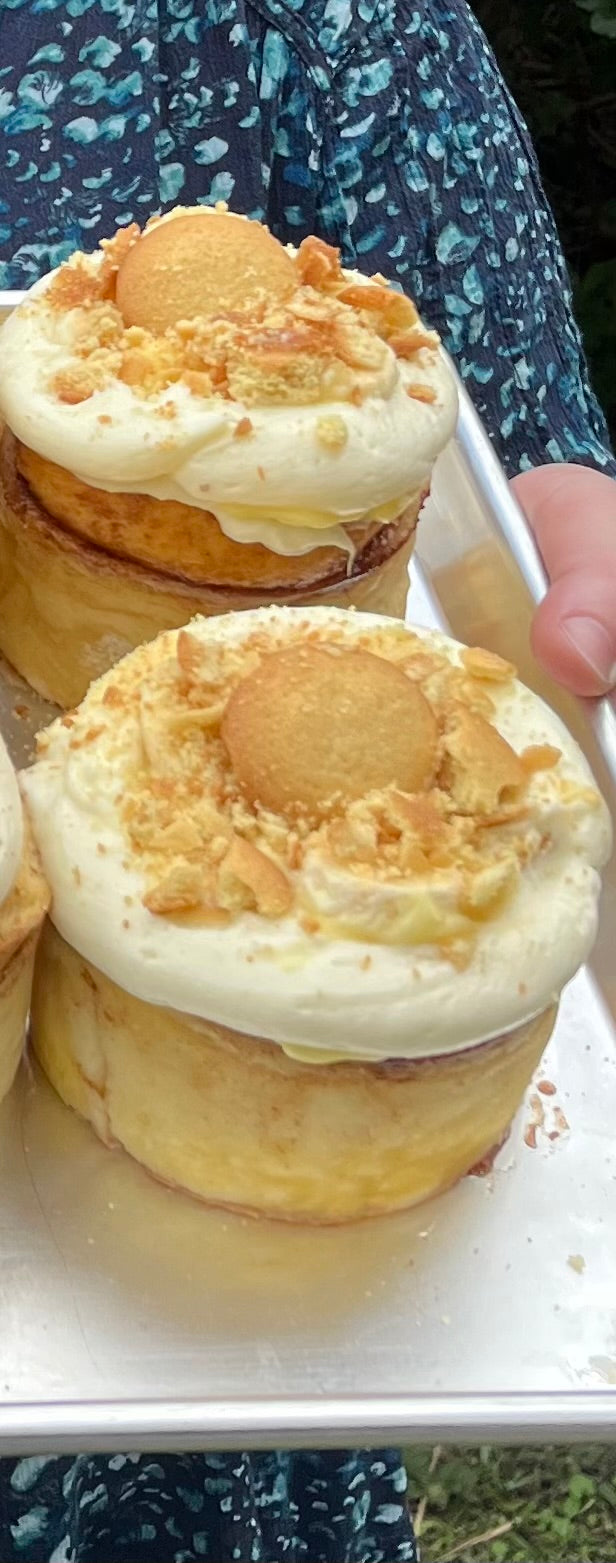 Thursday• Banana Pudding Jumbo Cinnamon Roll