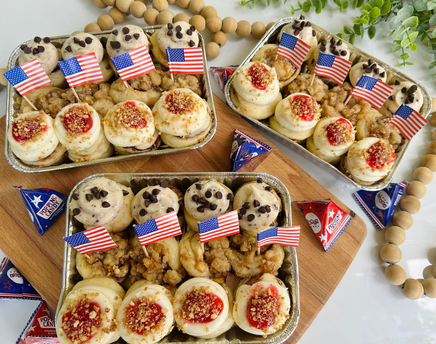 (SATURDAY ONLY) All American Cini Mini Box (Apple Pie, New York Cherry Cheesecake, Chocolate Chip cookie dough)