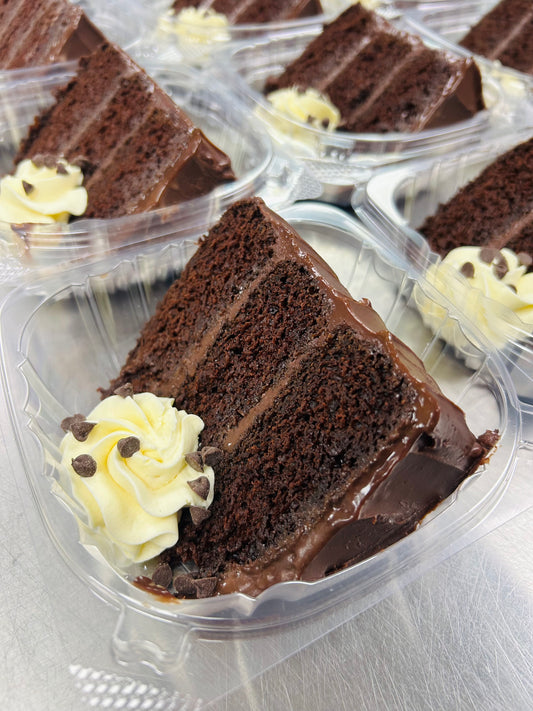 Petes Chocolate Cake Slice- 1 slice of double chocolate cake