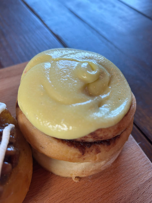 Power-line’s Lemon Blueberry Cinnamon Roll