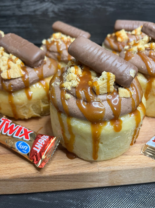 Thursday- 1 Twix jumbo cinnamon roll