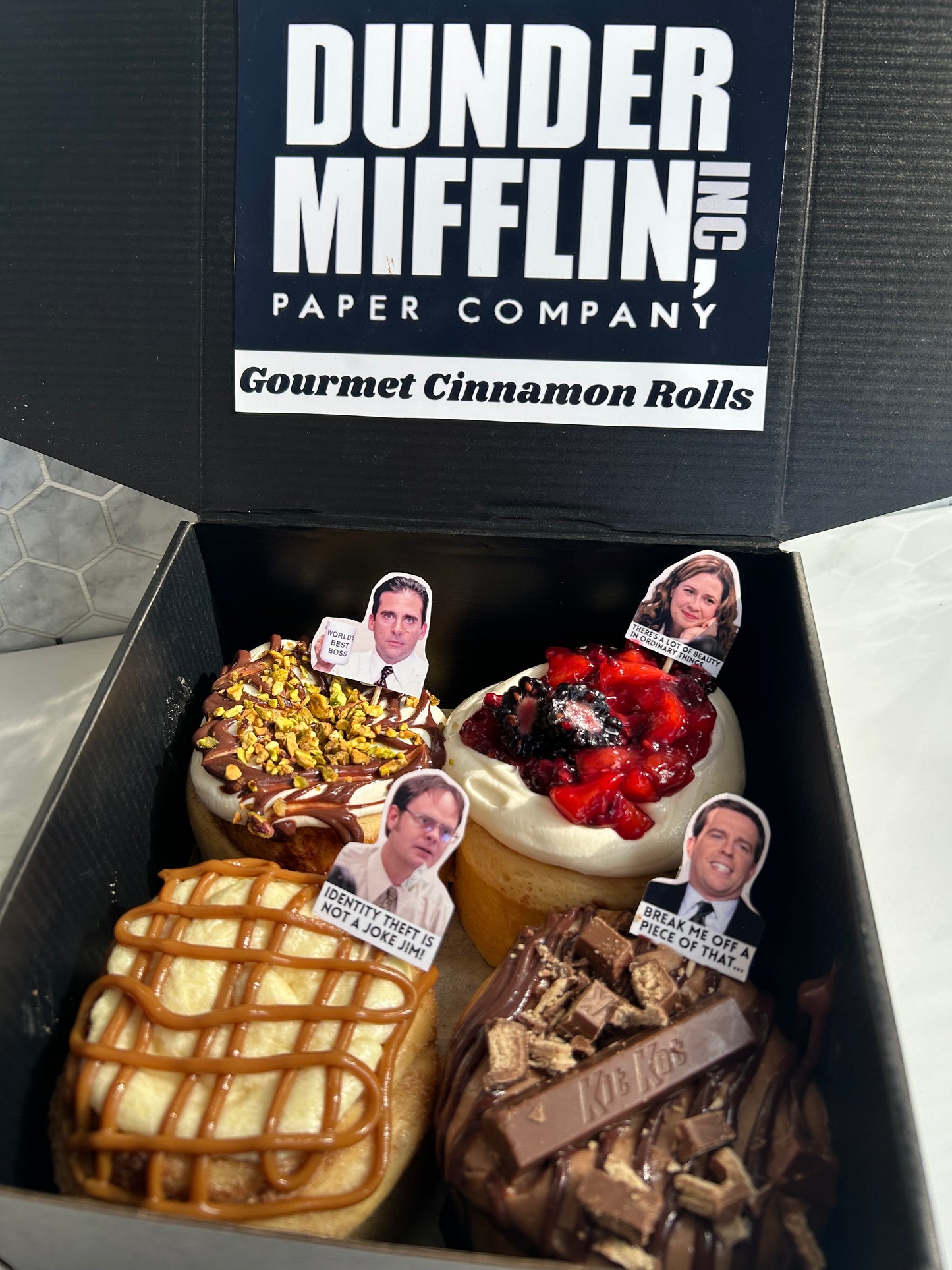 Dunder Mifflin 4 Pack Assorted Rolls
