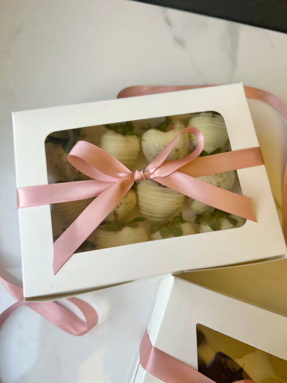 Valentine’s Pre-order ❤️ One Dozen White Chocolate Covered Strawberries