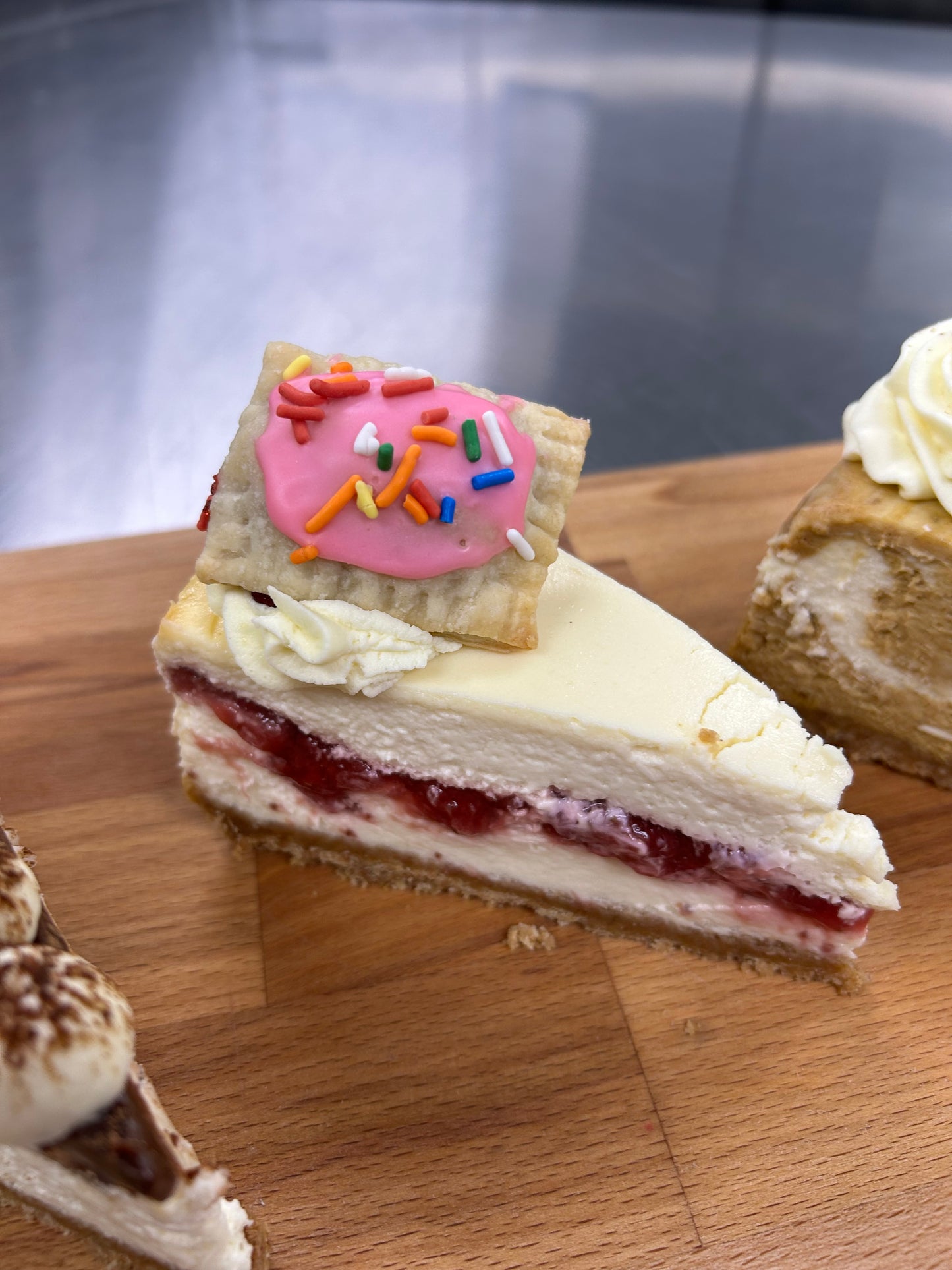 Rory’s Strawberry Pop Tart Cheesecake Slice