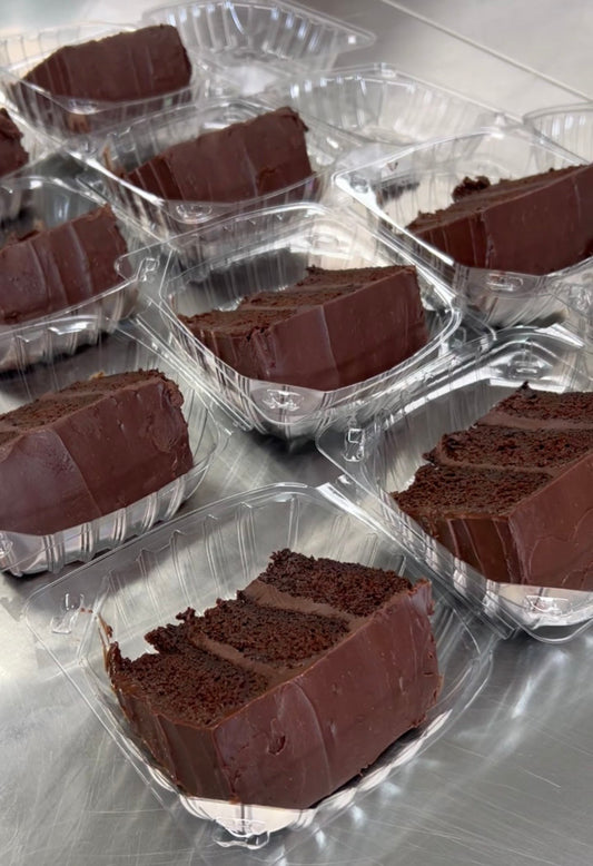 Petes Chocolate Cake Slice- 1 slice of double chocolate cake