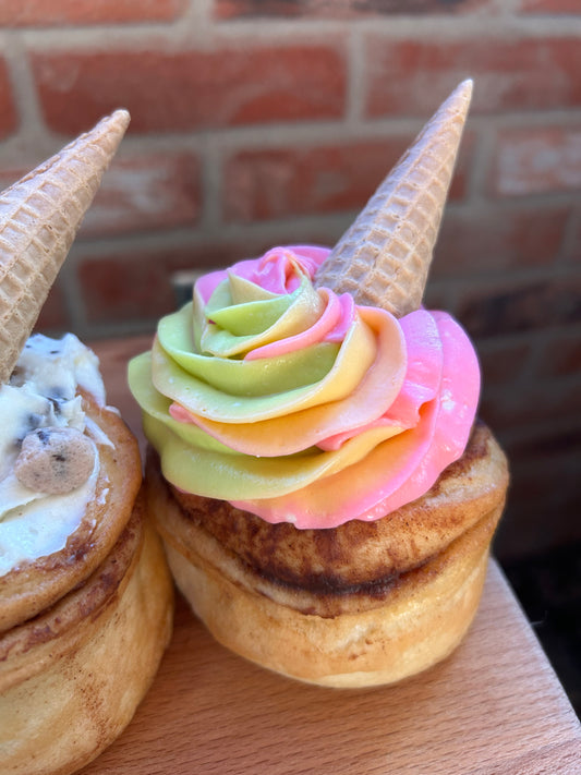 1 Jumbo Rainbow Sherbet Cinnamon Roll