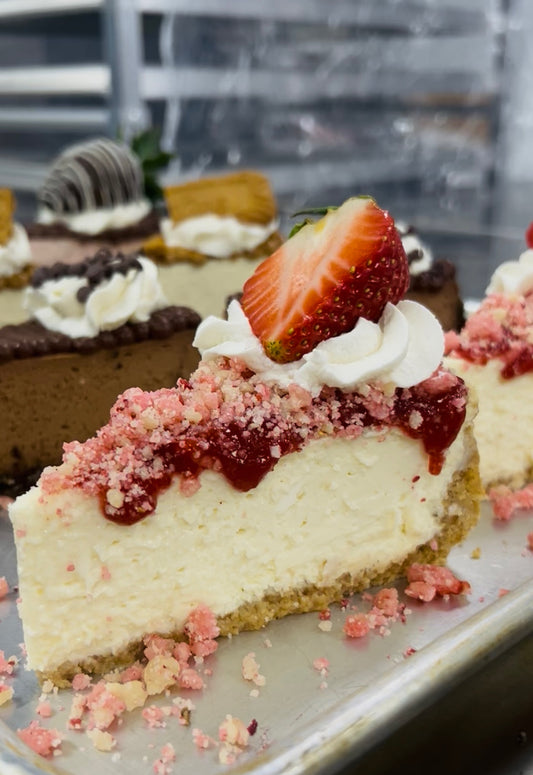 1 Slice of Strawberry Crunch Cheesecake