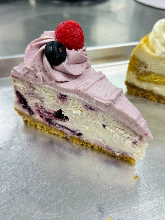 Aunt Viv’s Very Berry Cheesecake Slice