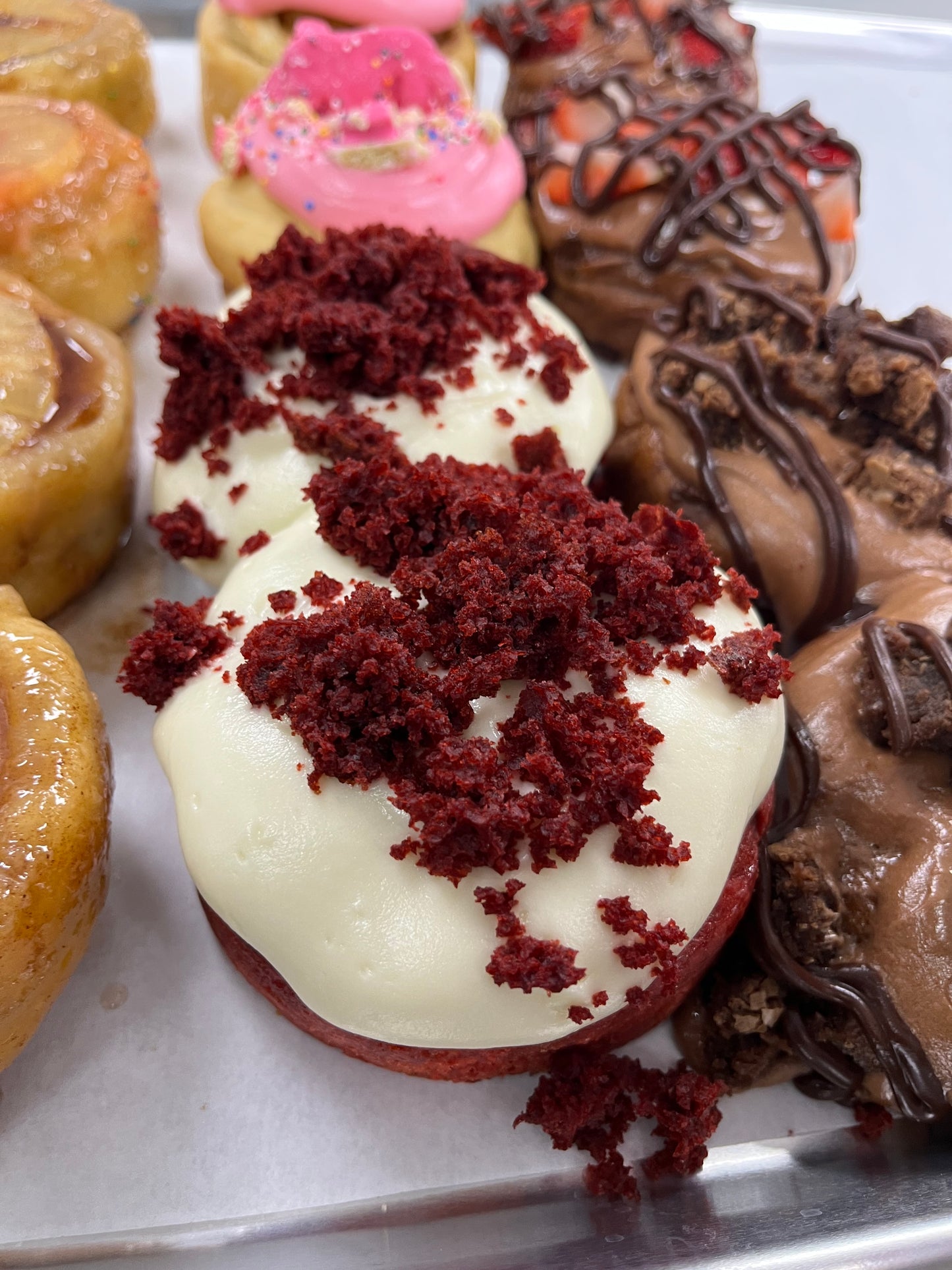 1 Jumbo Red Velvet Cinnamon Roll