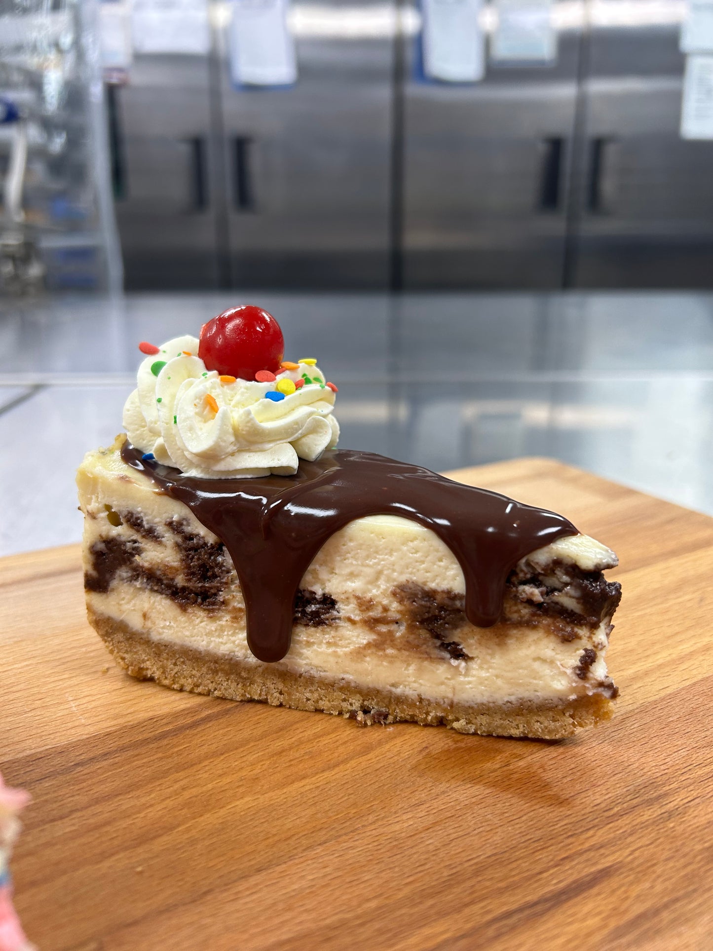 Big Bear Brownie Sundae Cheesecake