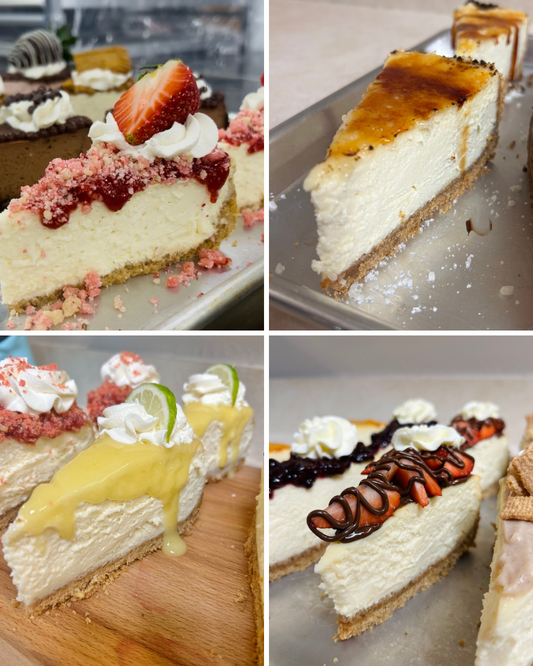 Thursday• 4 slice Assorted Cheesecake bundle-choose your own flavors