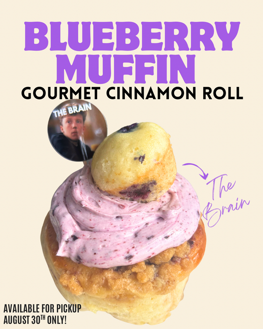 The Brain- Blueberry Muffin Jumbo Cinnamon Roll