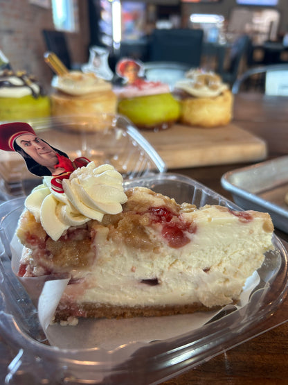 Cherry Cobbler Cheesecake Slice
