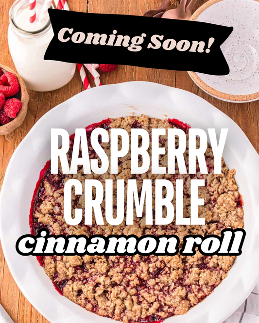 Raspberry Crumble Jumbo Cinnamon Roll